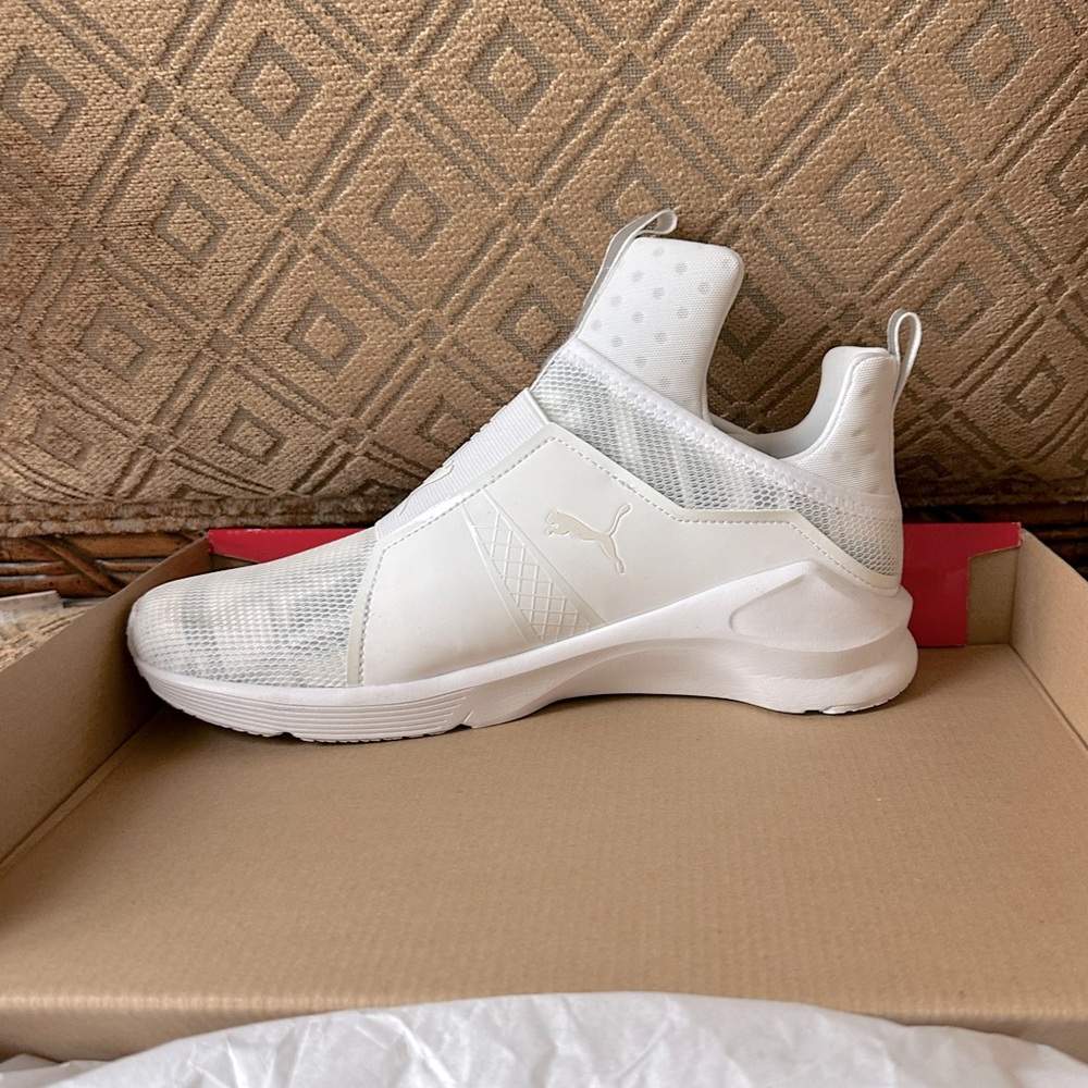 Puma White Fierce Swans Size 9